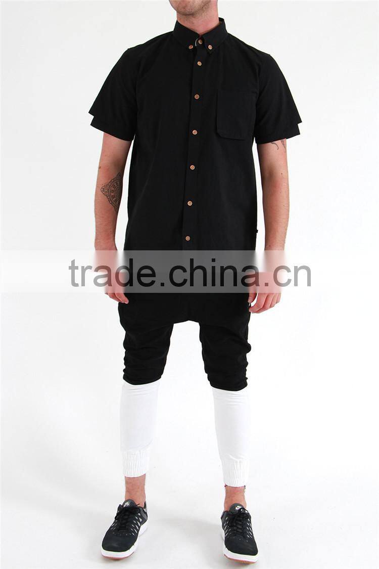 New fashion white and black combination pants mens hip-hop trousers