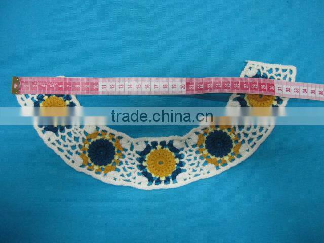 Wholesale new design crochet neck collar lace for kids clothes