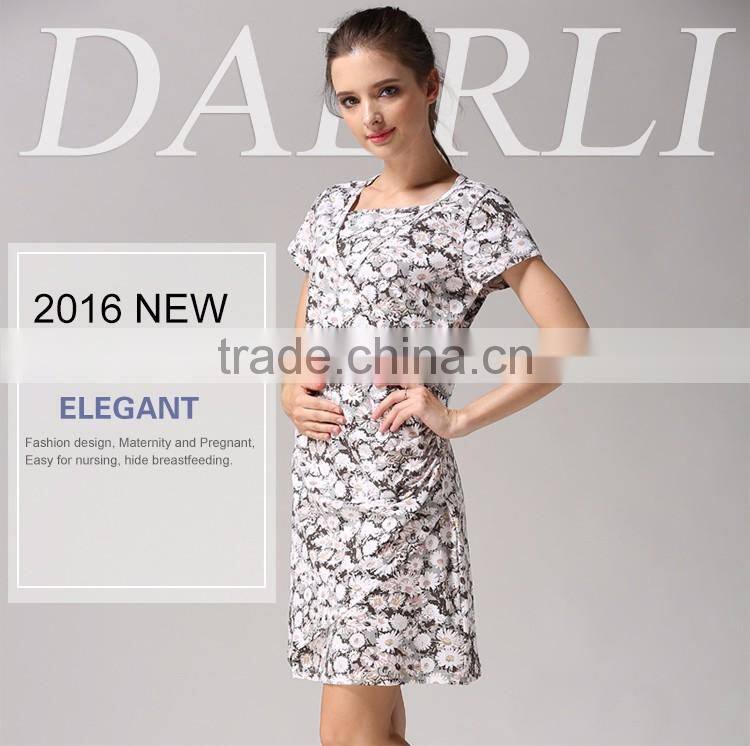 O-neck maternity clothing breathable maternity tops leisure nursing clothing