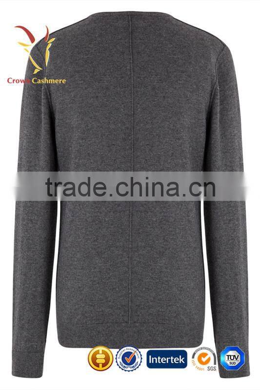 Custom Fashion Popular Mens Neck Cashmere Wool Sweater