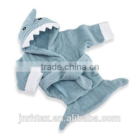 100% cotton terry baby bathrobe,custom cheap animal bathrobe wholesale china