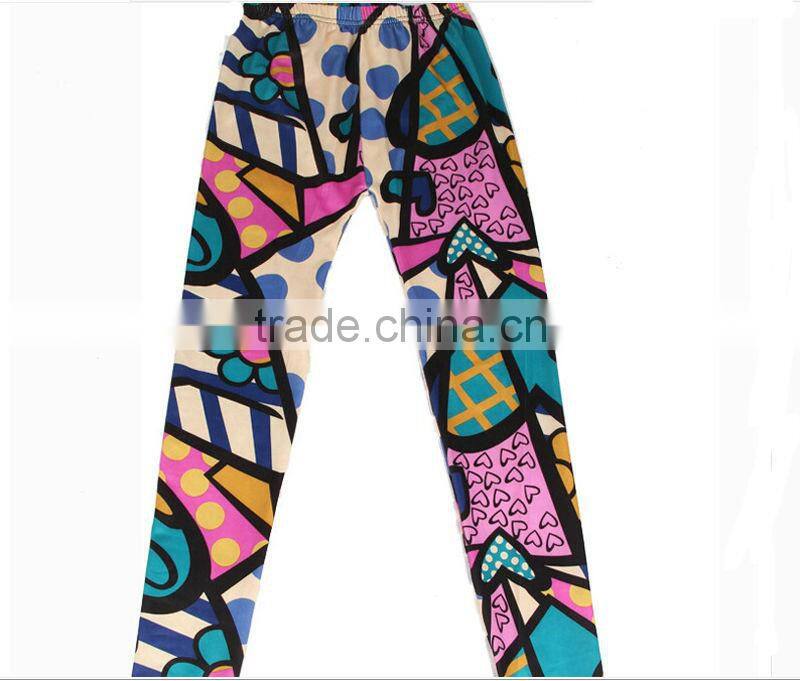 colourful ladies leggings multi color printed leggings