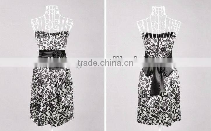 Classic Exclusive Taffeta Strapless Short Evening Dresses