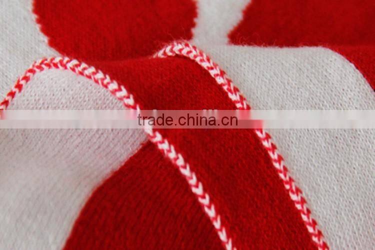 Heart printed knit thin baby wool blanket