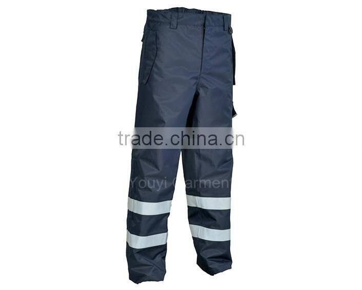 EN 14116 Standard Navy blue Fire Resistant Trousers With 3M reflective tpae