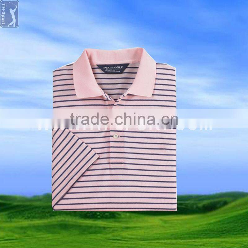 Name Brand Stripes Dry Fit Golf Shirts Wholesale