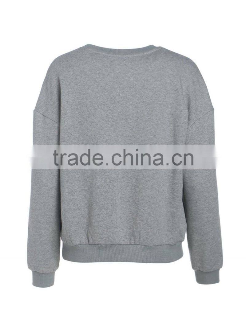 new style original fashion custom womens printed crewneck fleece sweatshirts LH5868