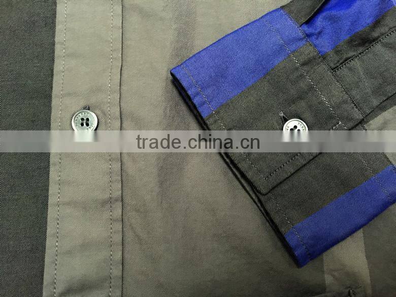 100% cotton big check round bottom men casual check shirt with buttom down collar