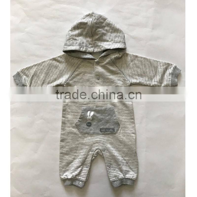 Infants & Toddlers Age Group Baby Hooded Romper and 100% cotton 100% Cotton Yarn Dye French Terry Baby Jumpsuit