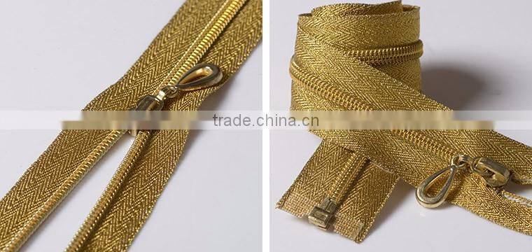 #5 golden Teeth Nylon Zipper or Zips
