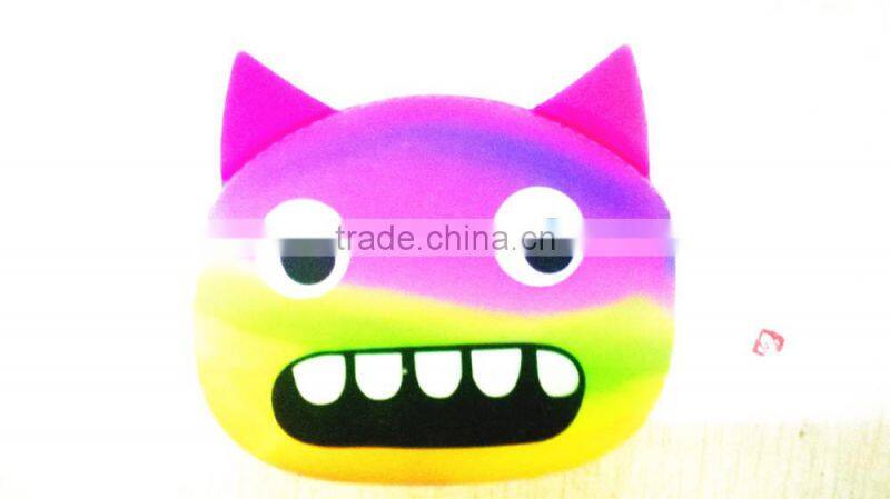 Custom factory wholesale Logo printting silicone coin purse key wallet