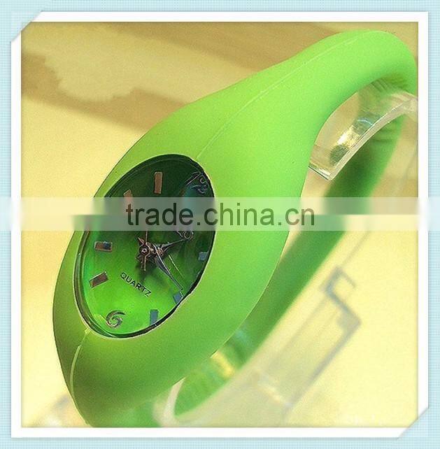 High quality hot sale waterproof quartz ion silicone watch+Negative ion sport watch