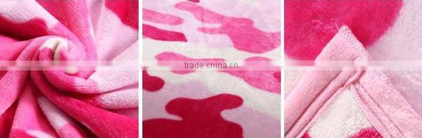 Xinbo Newest Luxury Camouflag Print Flannel Fleece Blanket, Bedding Blanket
