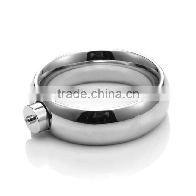 Male Electric Shock Cock Ring, Metal Penis Enlarger Massager Accessory For DIY Sex Toys