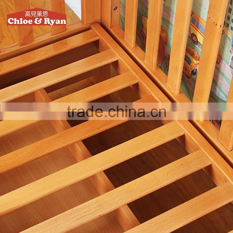 Safe& Eco-friendly Bamboo single baby bed ,baby cot/baby cribs