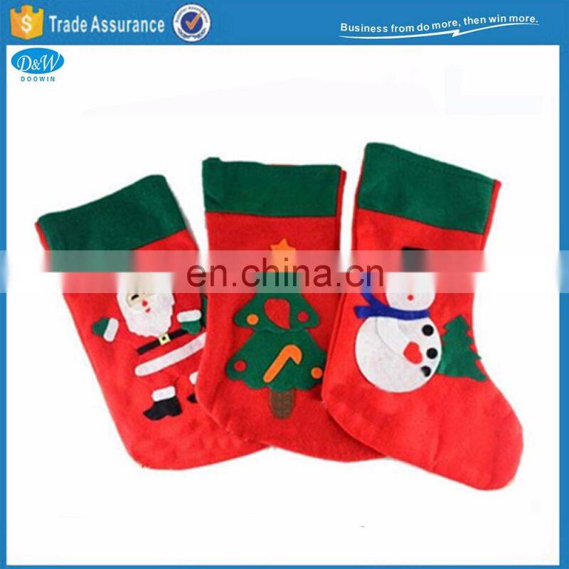 novelty designs christmas santa stocking for child's gift