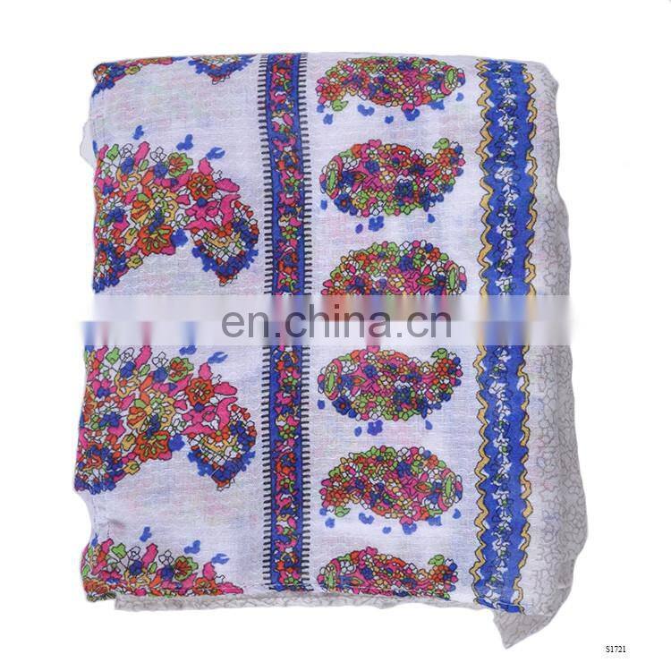 2017 spring summer latest scarf designs floral scarf