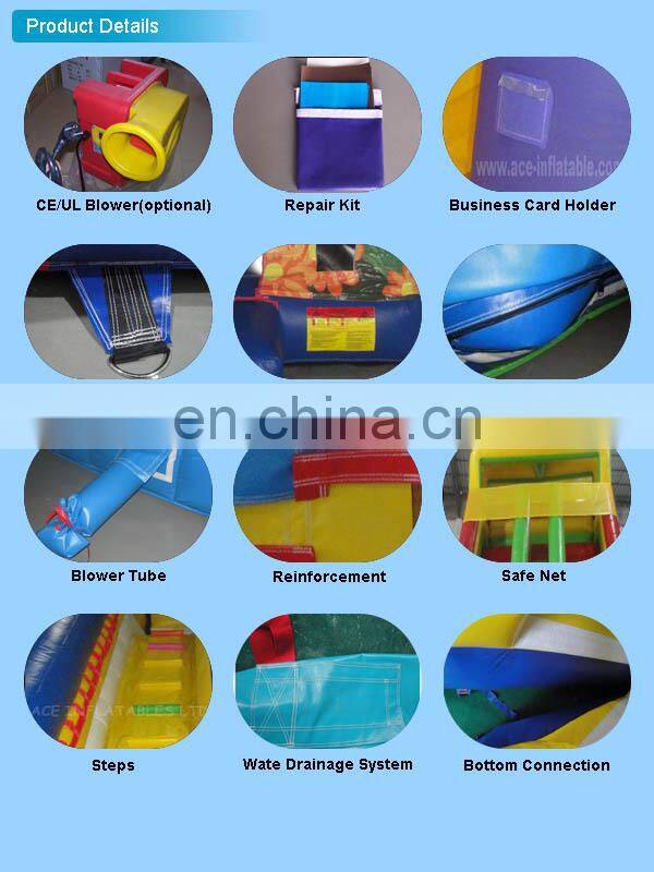 New design funny customized combo castle