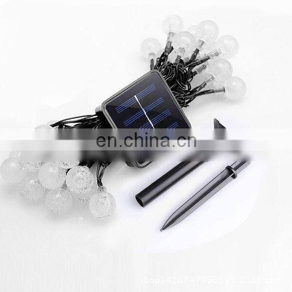 Christmas LED String Lights Solar Illumination 30 White Lights