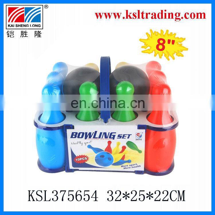 9"colour flashing toys plastic bowling ball