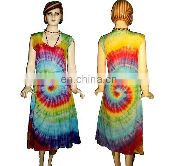Tie dye Women long dress