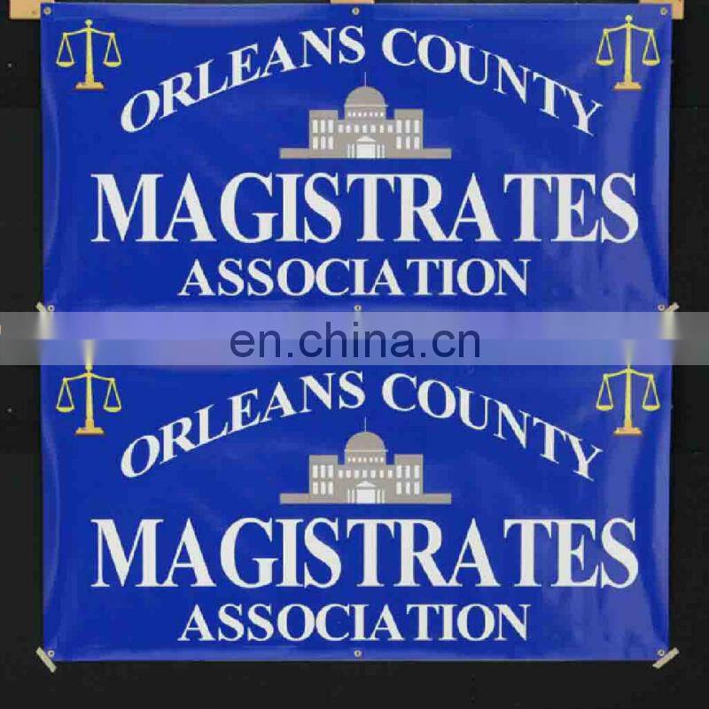 advertising outdoor banner with grommets