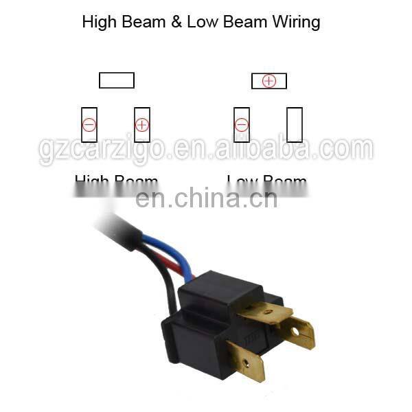 Hi/Lo beam waterproof USA chip Sealed Beam 12v 24w 5x7" Square Led Headlights for truck heavy duty motorcycle auto parts