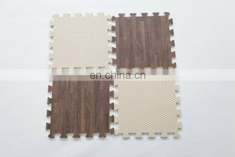 EVA Interlocking Exercise Wooden Forest Puzzle Play Foam Floor Mat