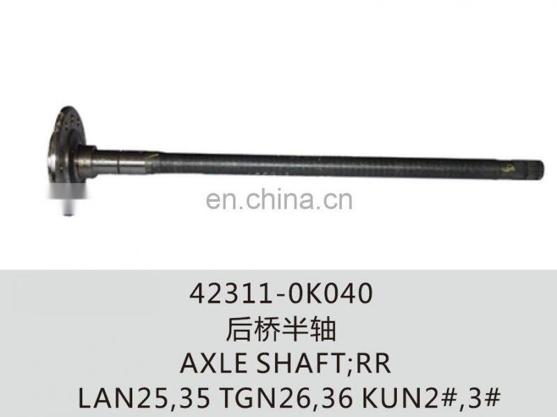 42311-0K040 Rear Axle shaft for hiux LAN25 TGN26 KUN