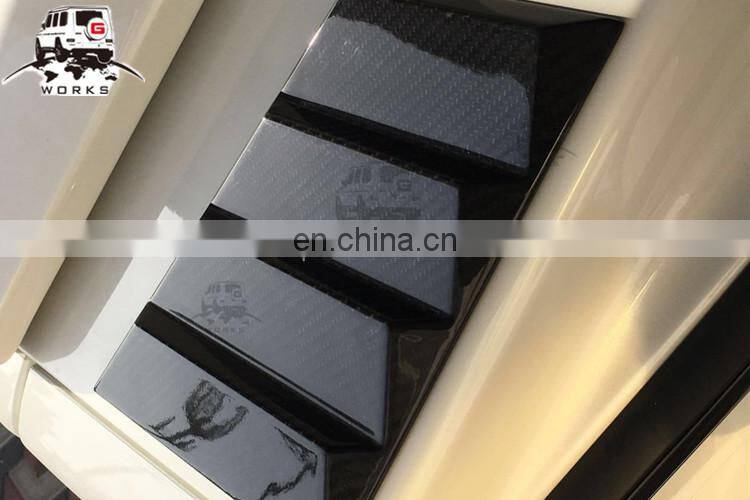 W463 hood side vents fit for G-class W463 all year to B-style DRY carbon fiber signal cover for G63