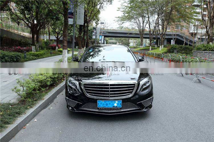 High quality Plastic material S65 style  body kit for new Mercedes Benz s class w222 front bumper rear bumper and side skirts