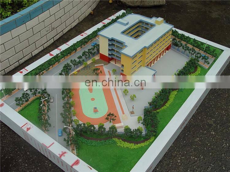 miniature school building model for display