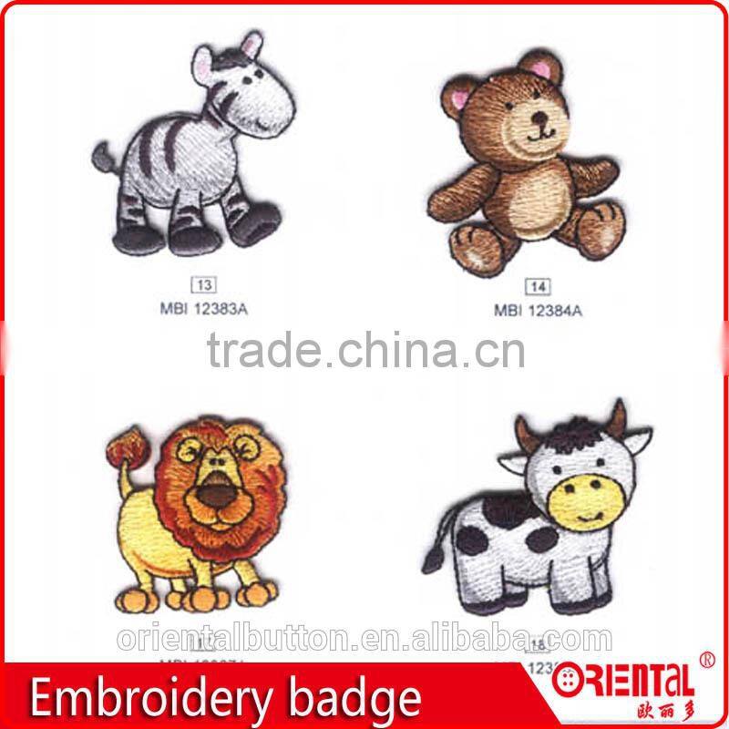 high quality custom kids embroidered patches for kids
