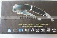 2013 New top quality 98" 3d augmented reality glasses WVGA 16:9 goggles, IVS-1