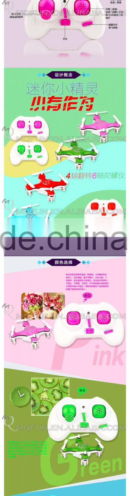 Mini Qute kawaii RC remote control flying Helicopter Quadcopter drone 2.4GHz aerial photo Educational electronic toy NO.CX-10