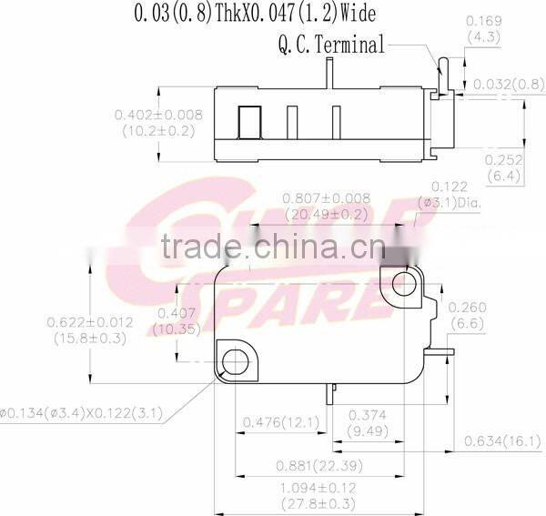 Top grade excellent quality low-profile mouse micro switch