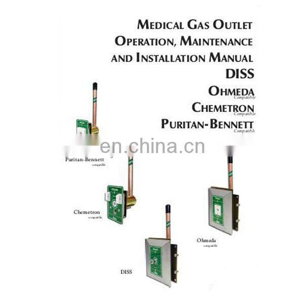 Medical Gas Germany/Chemetron Medical Gas Outlet Equipment Oxygen Wall Outlet Supplier