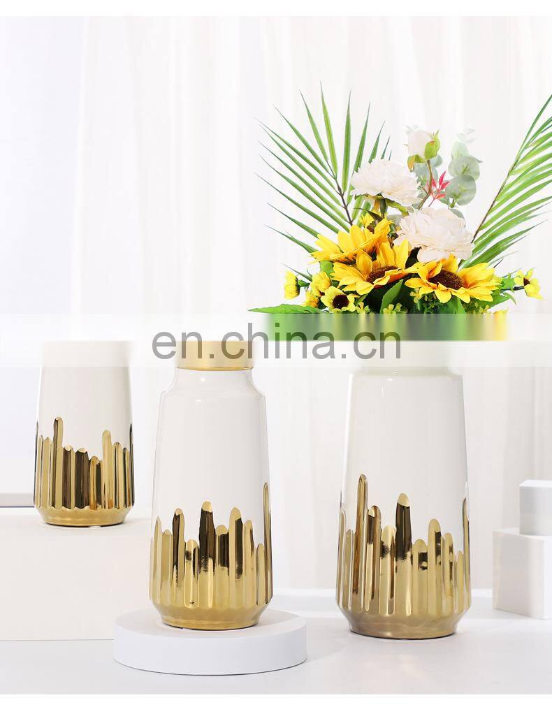 Home Accessories Vase Decoration Decor Modern Chinaceramicvase 2021 Luxury De Luxe Flower Vases For Weddings Centerpiece