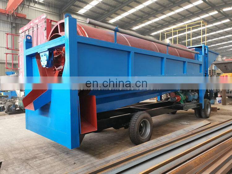Mobile Rotary Trommel Gold Screen Wash Plants