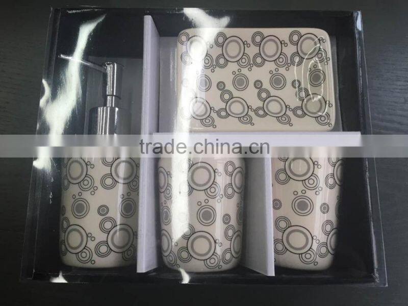 4PCS HOT-SALE CHEAP PRICE CERAMIC BATHROOM SET