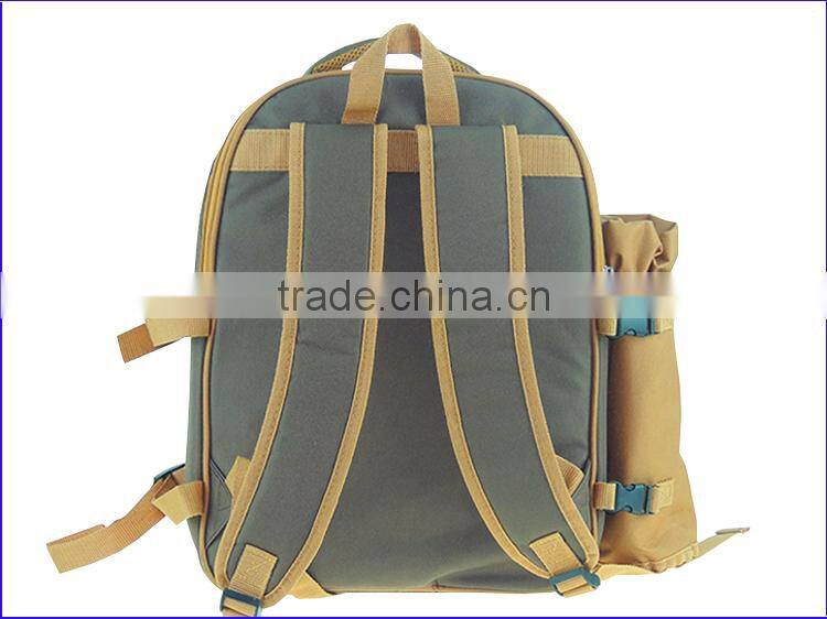 2015 oem cheap designer oxford picnic backpack bag set