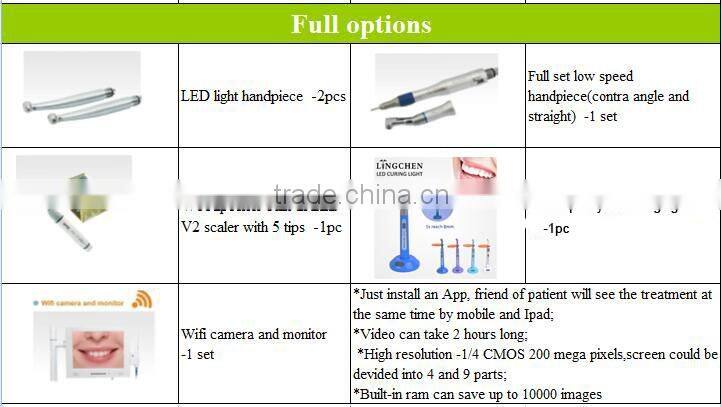 Hot selling electric dental chair with double control system sale