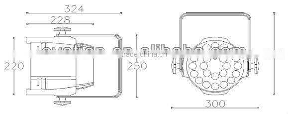 Stage Show and wedding LED parlihgt can dmx rgbw 4 in 1 led par light