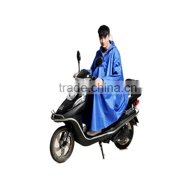 Long motorcycle rain poncho Raincoat with logo