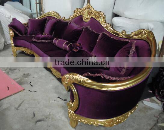 solid wood frame sofa chenille yarn fabric