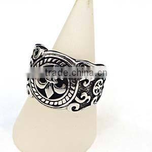 New Arrival Punk Custom Made Stainless Steel Ring Men's Classic design jewelry ring