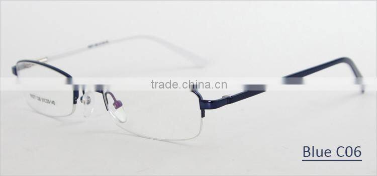 Half-rim metal with spring hinge new trend style latest model spectacle frames