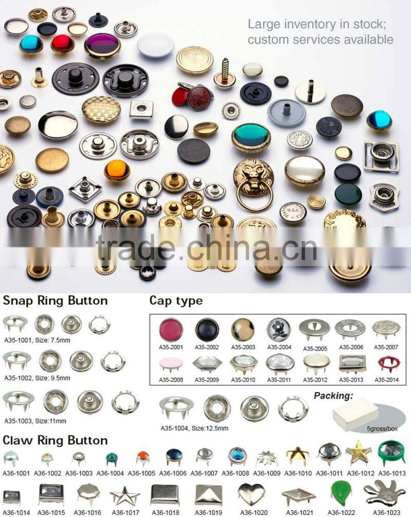 Low price customized popular metal snap button