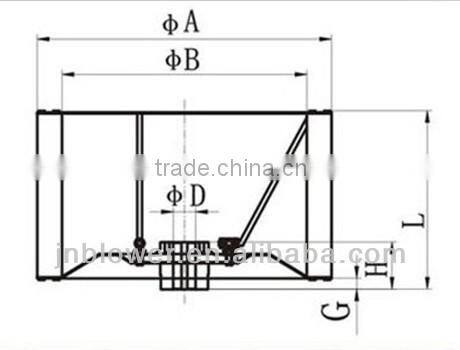 SA11-62 impeller blade/centrifugal impeller/impeller for centrifugal fans
