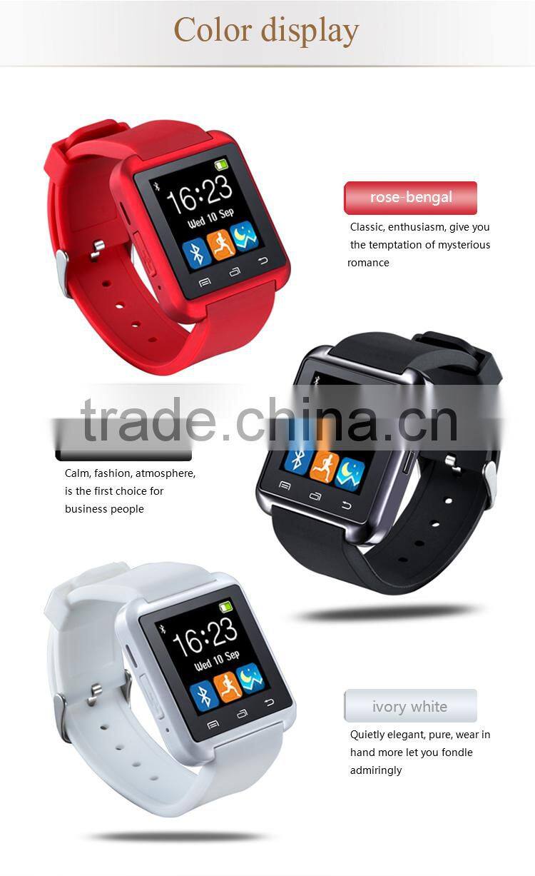 cheap promotion Wholesale Touch Screen Cheap Health Care Smart Watch U8 OEM Bluetooth For Android And IOS Wrist Watch
